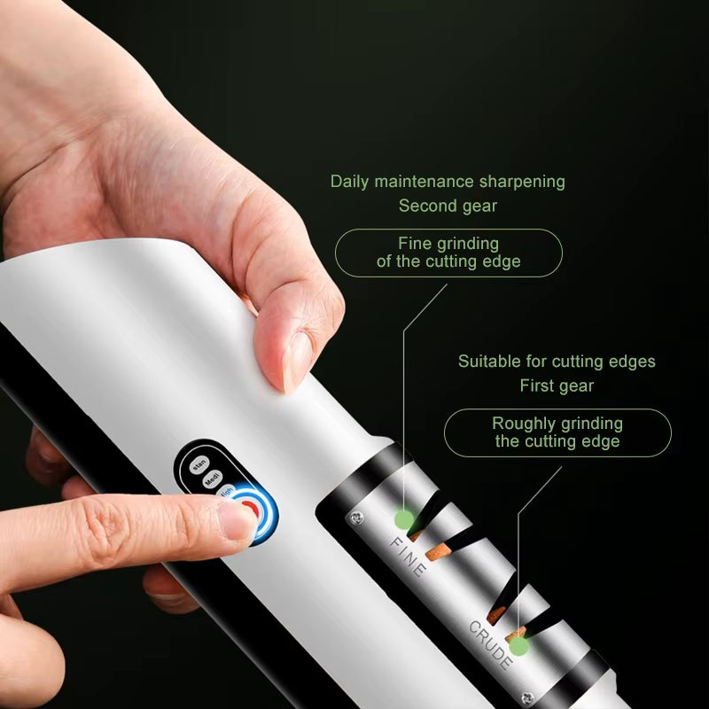 Knife Sharpener Professional Electric Knife USB Electric Knife Sharpener Adjustable Rechargable Sharpener Kitchen Tool Grinder