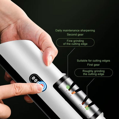 Knife Sharpener Professional Electric Knife USB Electric Knife Sharpener Adjustable Rechargable Sharpener Kitchen Tool Grinder